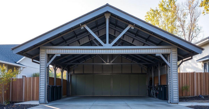 Estrutura Met&aacute;lica para Garagem Residencial