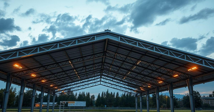 Cobertura de Estrutura Met&aacute;lica Eficiente