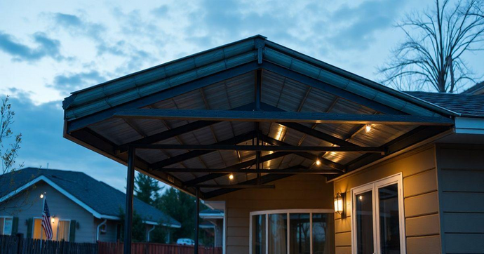 Estrutura Met&aacute;lica para Telhado Residencial