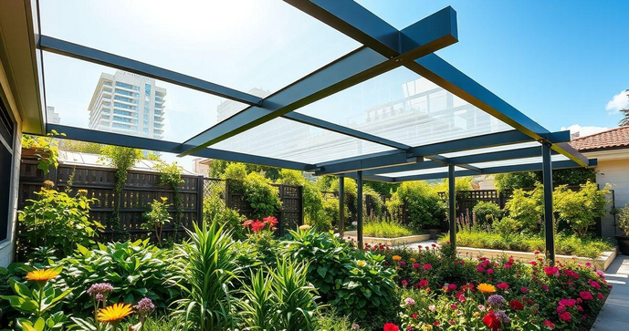 Cobertura &Aacute;rea Externa em Policarbonato