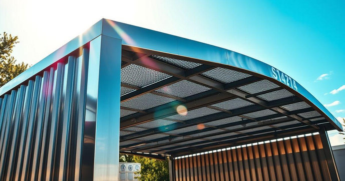 Cobertura metálica para garagem: Segurança e estilo para seu veículo