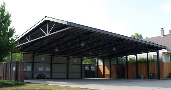 Estrutura metálica para garagem residencial é a solução ideal para segurança e durabilidade