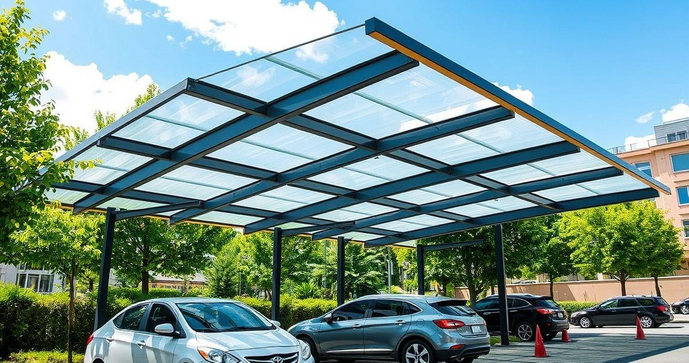 Cobertura de garagem em policarbonato como solu&ccedil;&atilde;o moderna e pr&aacute;tica
